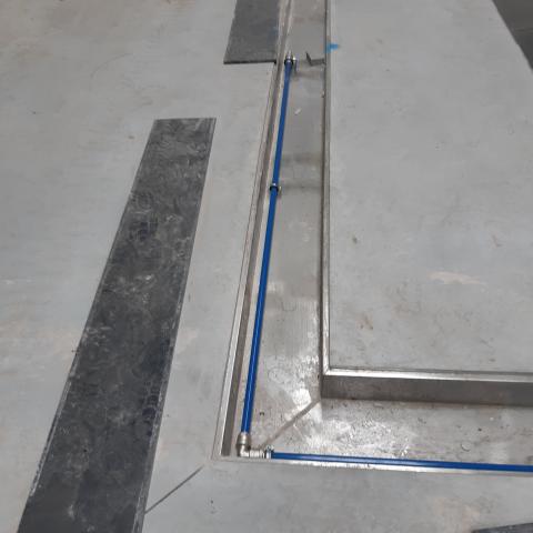 Persluchtleiding in de grond