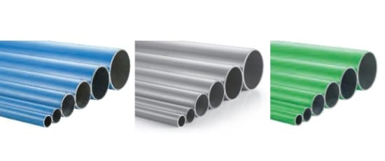 Rigid aluminium pipes